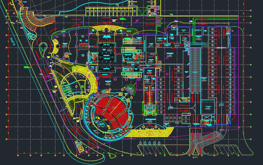 A 2D CAD Floor Plan